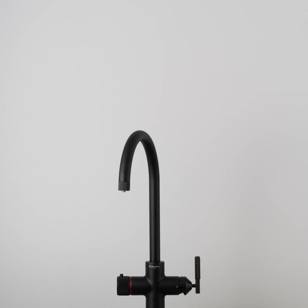 Buster & Punch - UK Kitchen Hot Tap Linear - 4 IN 1 - Welder's Black