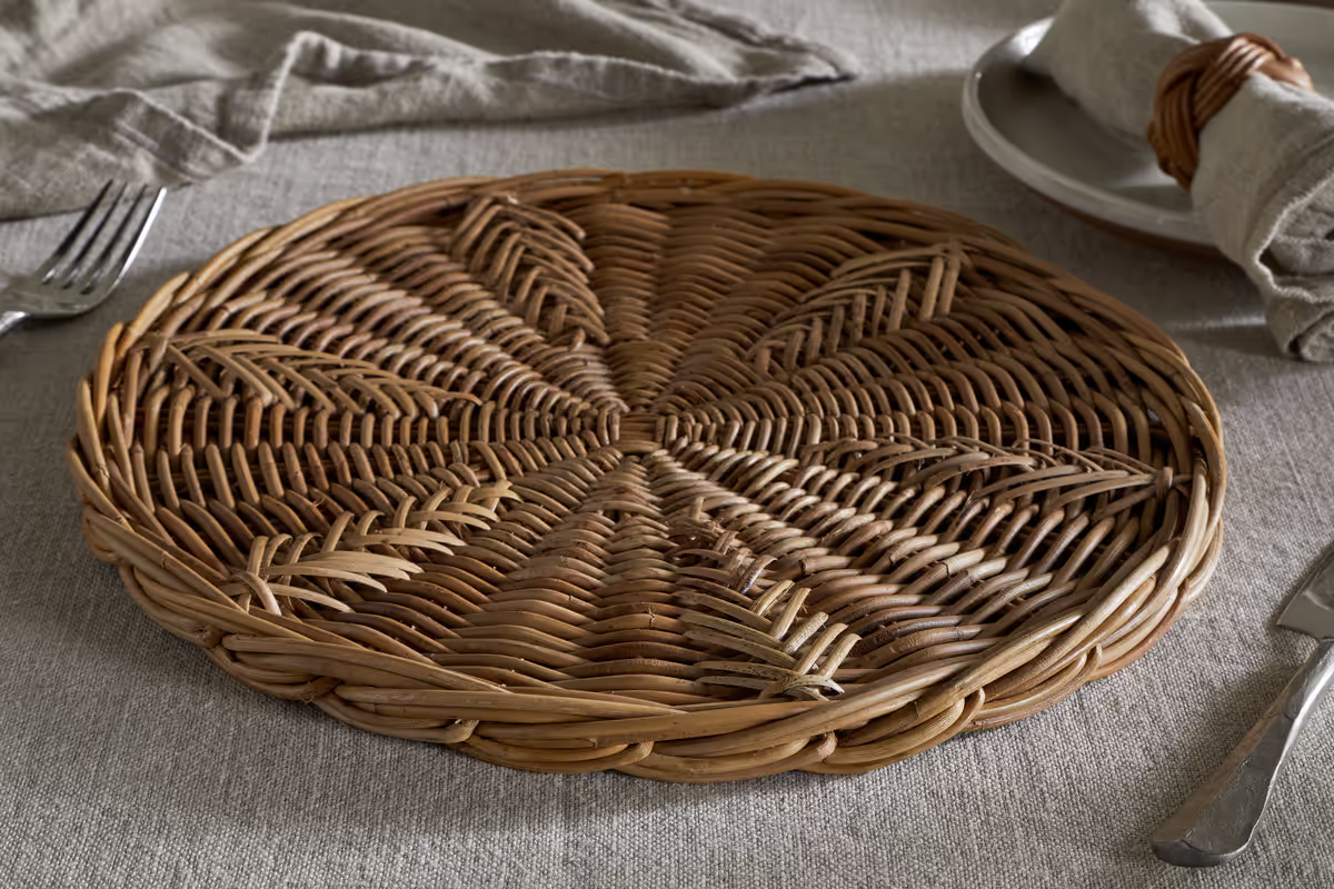 Nkuku - Bersama Rattan Placemat - Natural