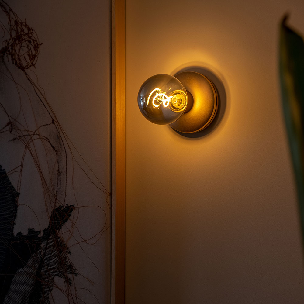 Humble Lights - Bee Wall Light Gold Smoked