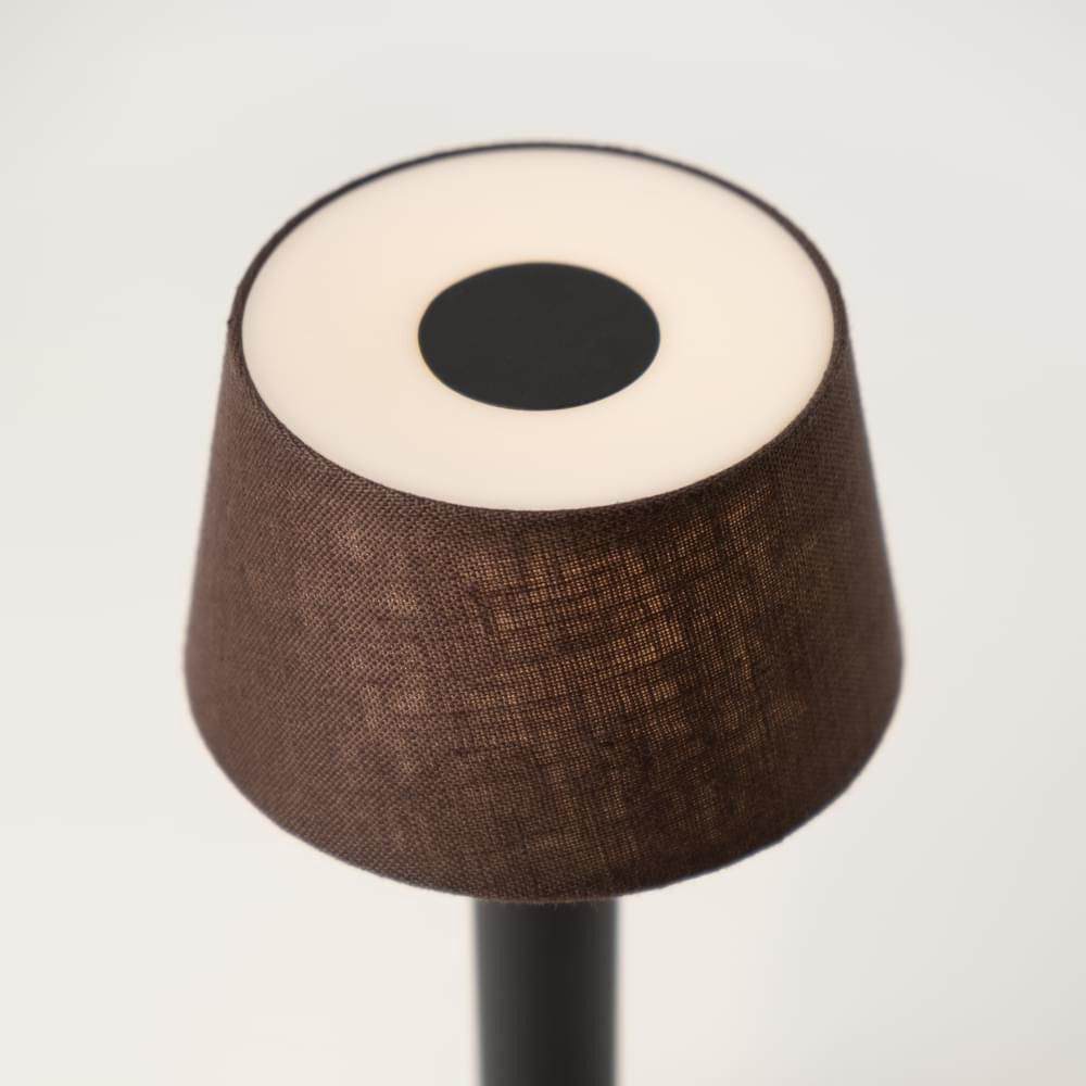 Humble Lights - Two Table Light Black/Brown Linen