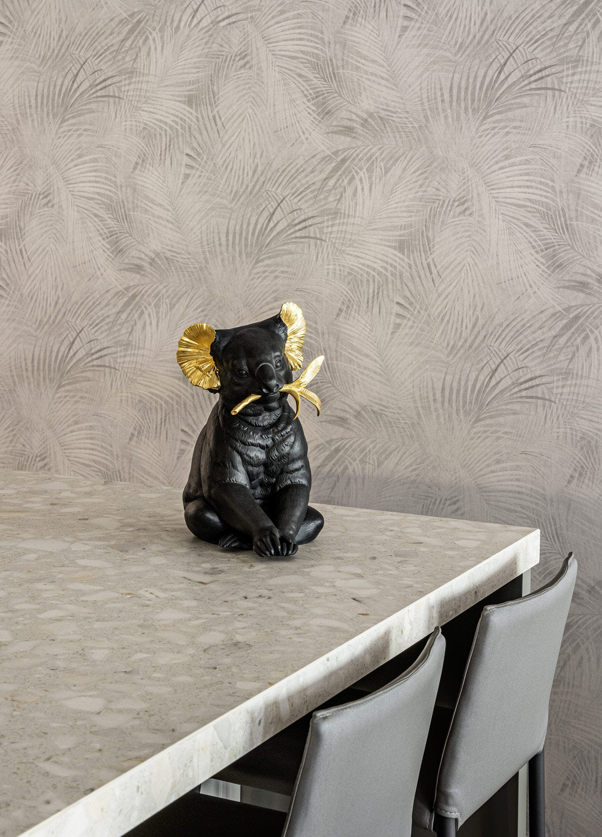 Lladró - Koala Sculpture - Black-gold - Limited Edition