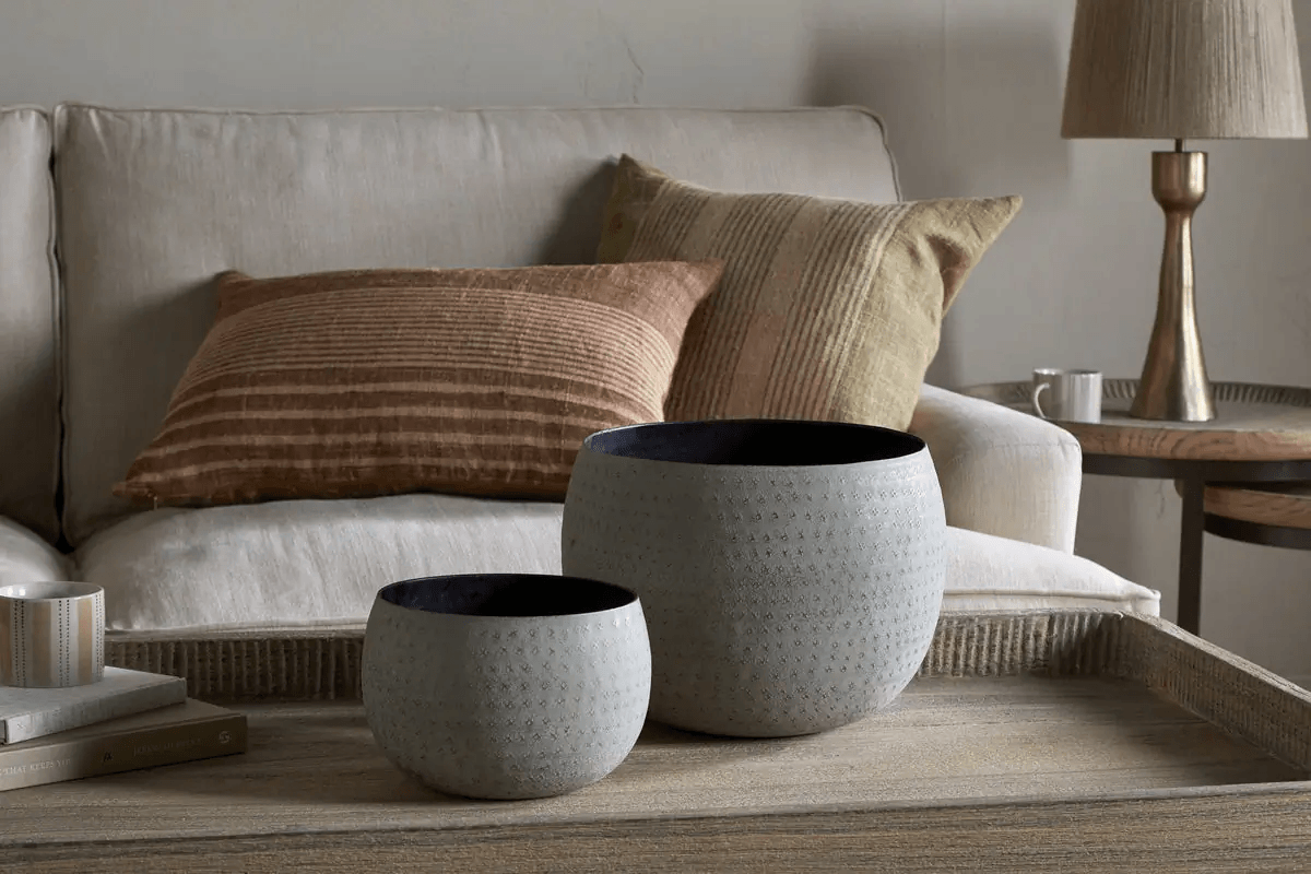 Nkuku - Laoko Planter - Olive Grey - Small