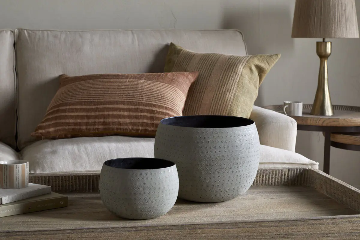 Nkuku - Laoko Planter - Olive Grey - Small