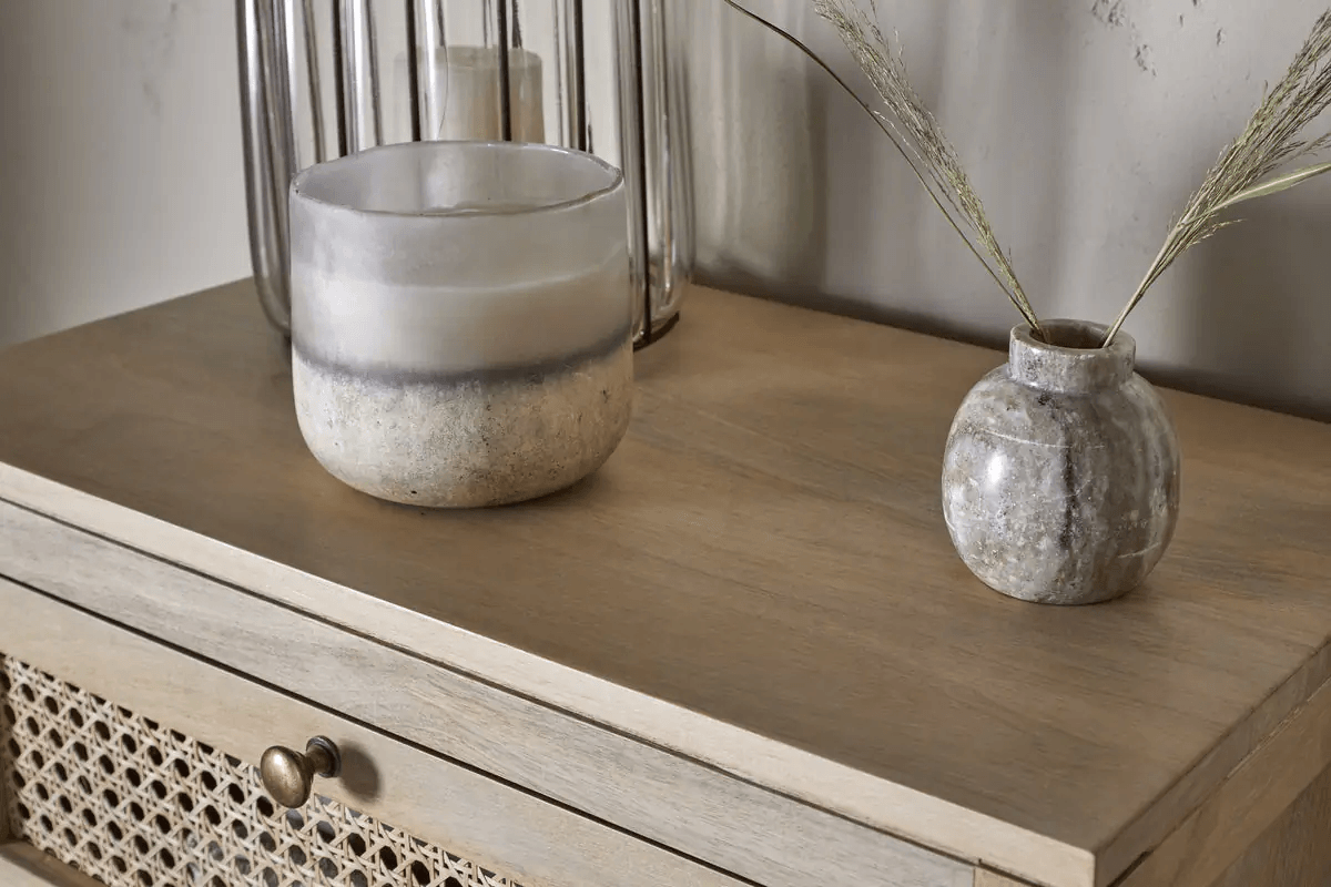 Nkuku - Kanz Mango Wood Tall Boy Chest of Drawers - Natural