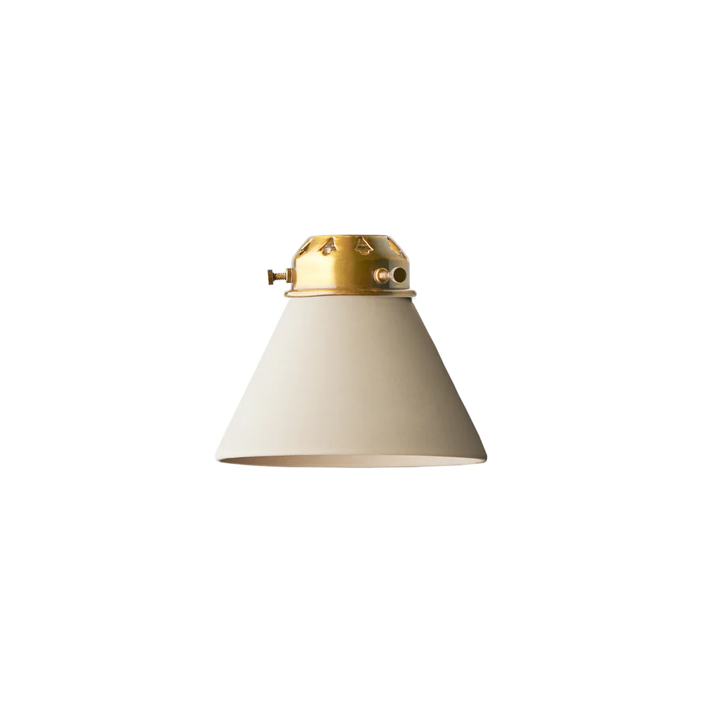 Pooky - Flora Ceramic Pendant Light Shade - Natural Plaster
