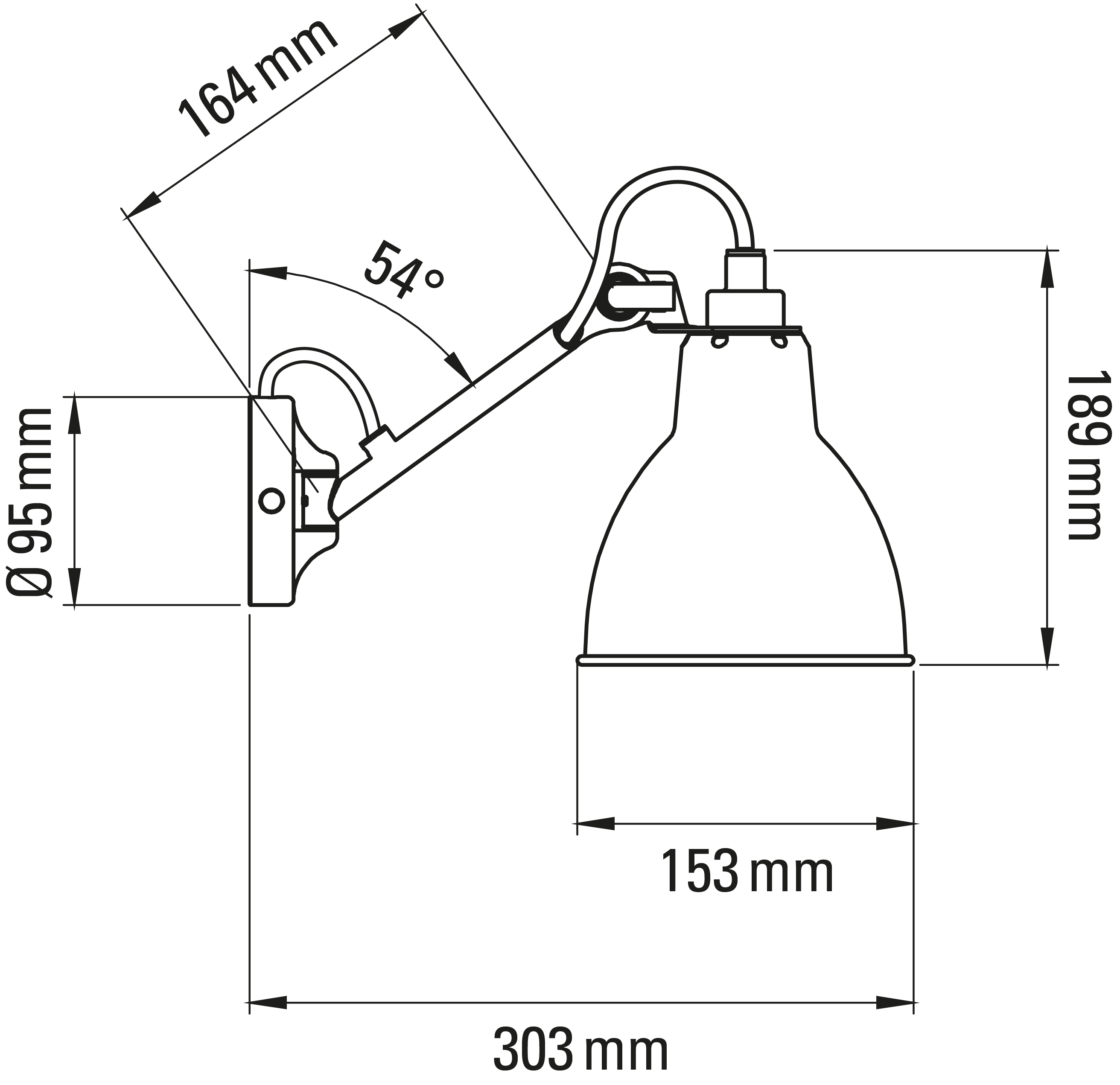 Dcw-Editions - Lampe Gras N°104 Bedside Wall Lamp
