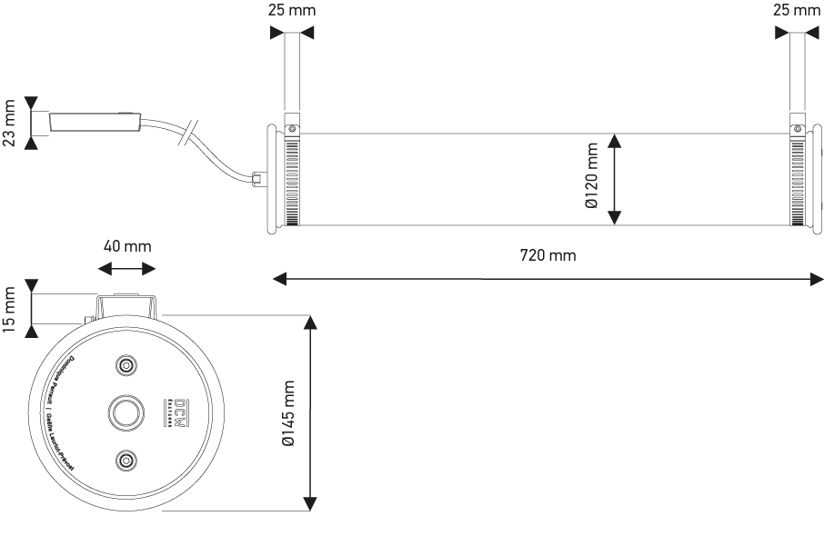 Dcw-Editions - In The Tube 120-700 Wall Lamp - Silver - Silver