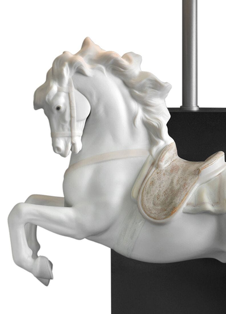 Lladró - Horse on Courbette Table Lamp