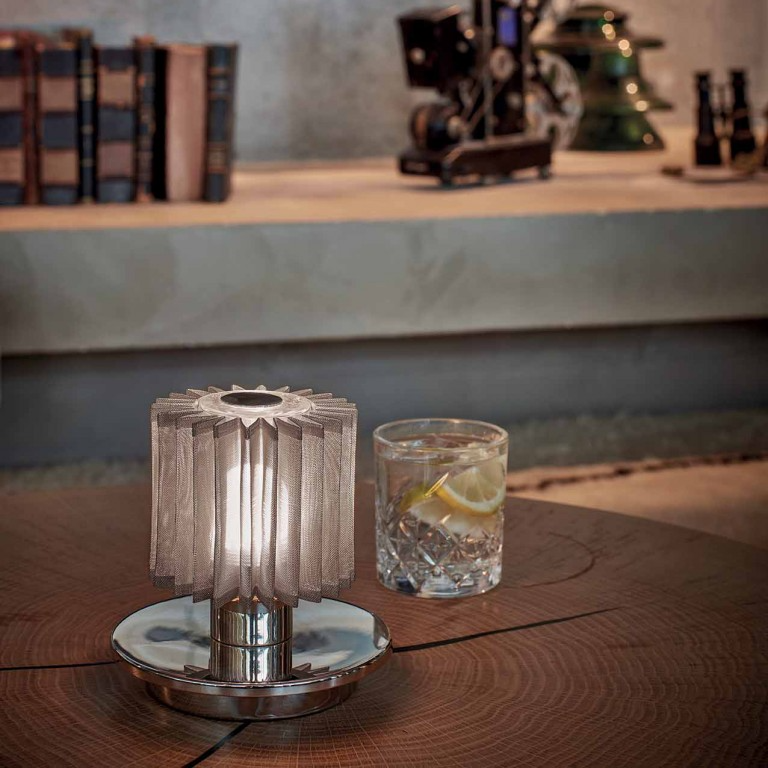 Dcw-Editions - In The Sun Cordless Table Lamp - Silver-Silver