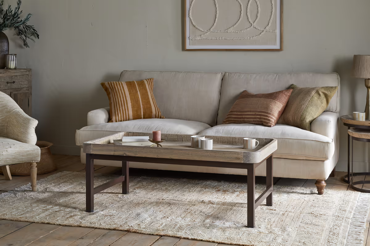 Nkuku - Nisha Reclaimed Wood & Iron Coffee Table - Natural