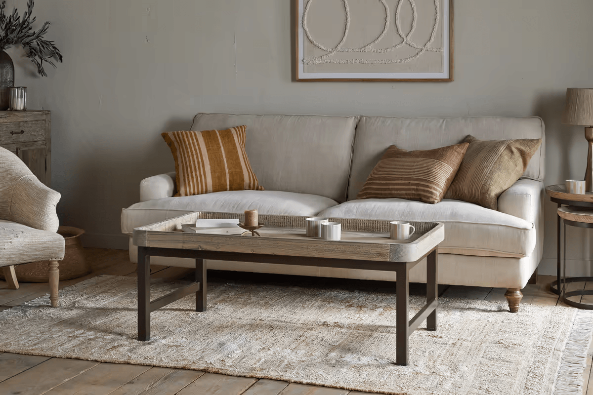 Nkuku - Nisha Reclaimed Wood & Iron Coffee Table - Natural