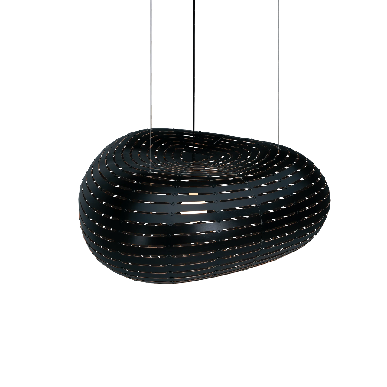 David Trubridge Cloud Pendant Light - Small - Black 2 Sides