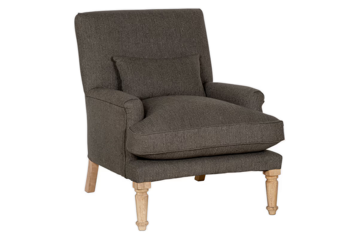 Nkuku - Nalla Wool Armchair - Charcoal