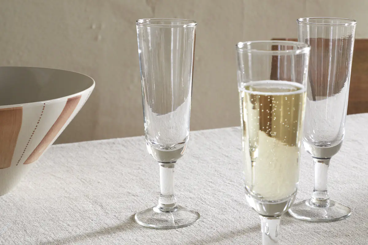Nkuku - Pani Champagne Flute - Clear - (Set of 4)