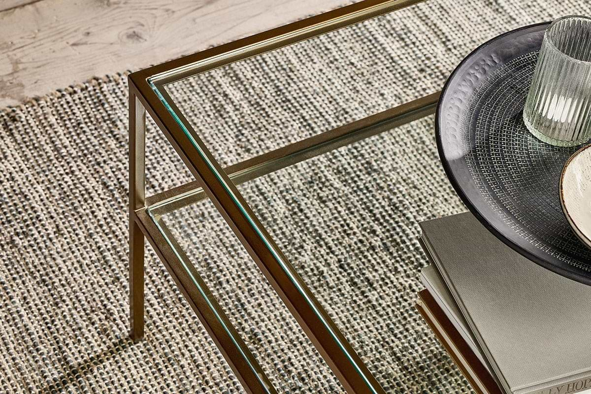 Nkuku - Nakuru Iron & Glass Coffee Table