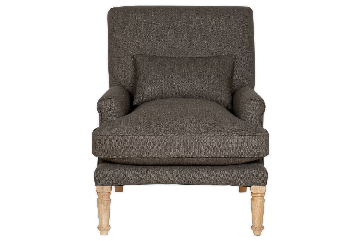 Nkuku - Nalla Wool Armchair - Charcoal