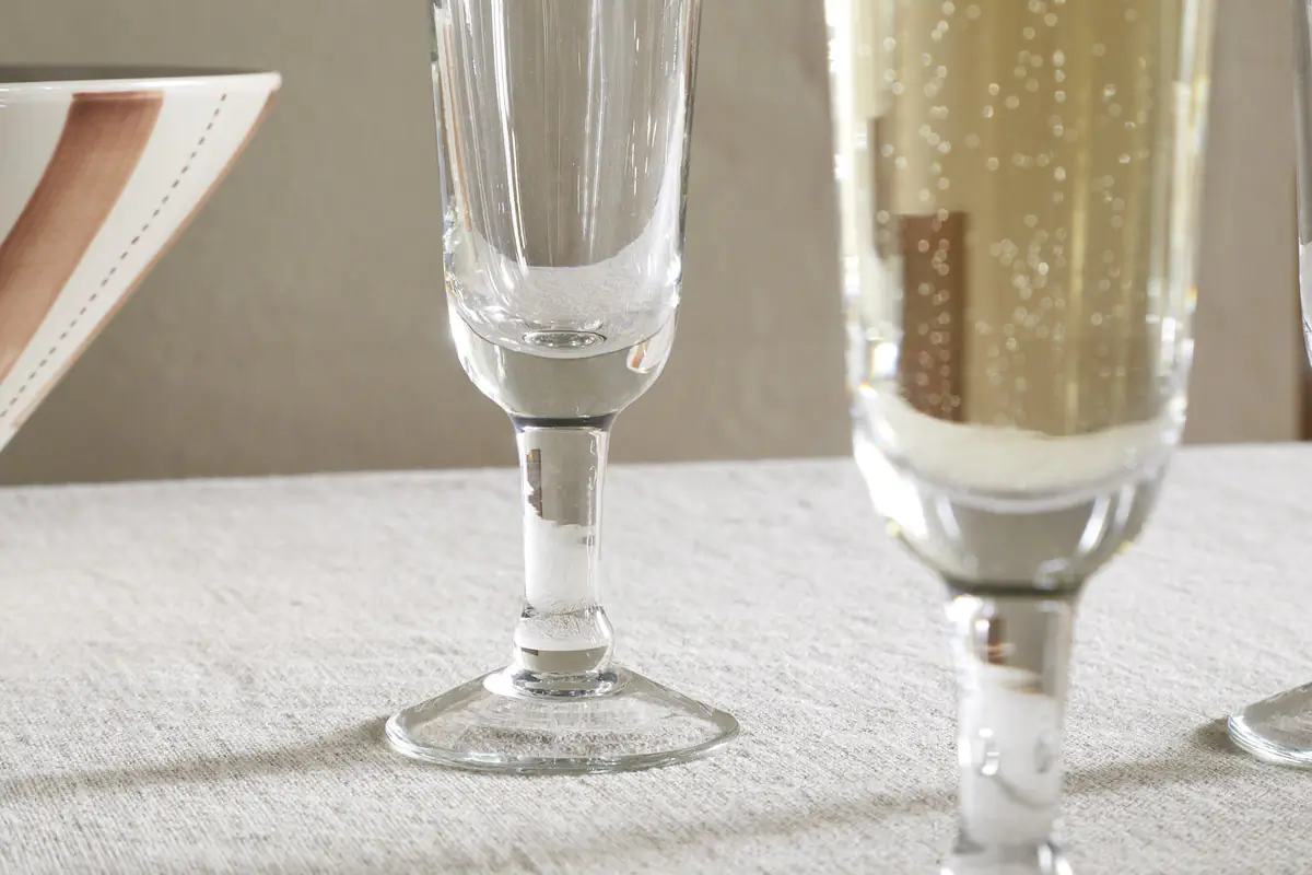 Nkuku - Pani Champagne Flute - Clear - (Set of 4)