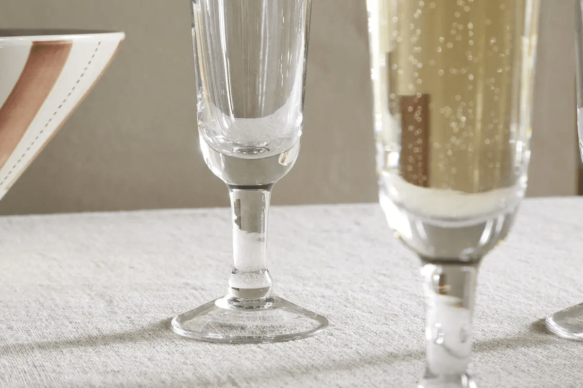 Nkuku - Pani Champagne Flute - Clear - (Set of 4)