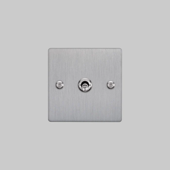 Buster & Punch - 1G Toggle 2-Way Linear Switch - Steel Finish