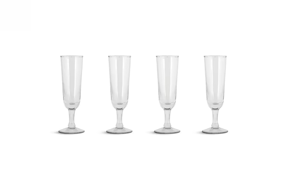 Nkuku - Pani Champagne Flute - Clear - (Set of 4)