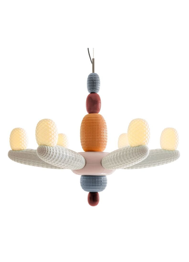 Lladró - Soft Blown Chandelier - Pink