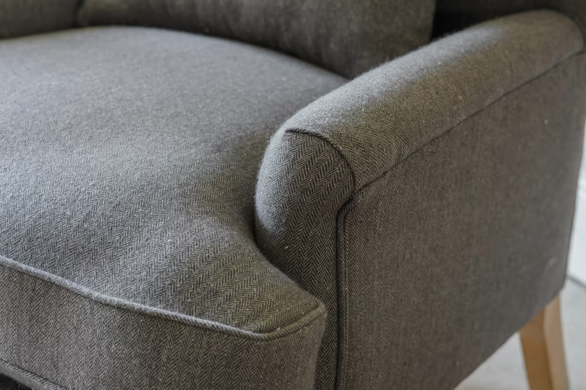 Nkuku - Nalla Wool Armchair - Charcoal