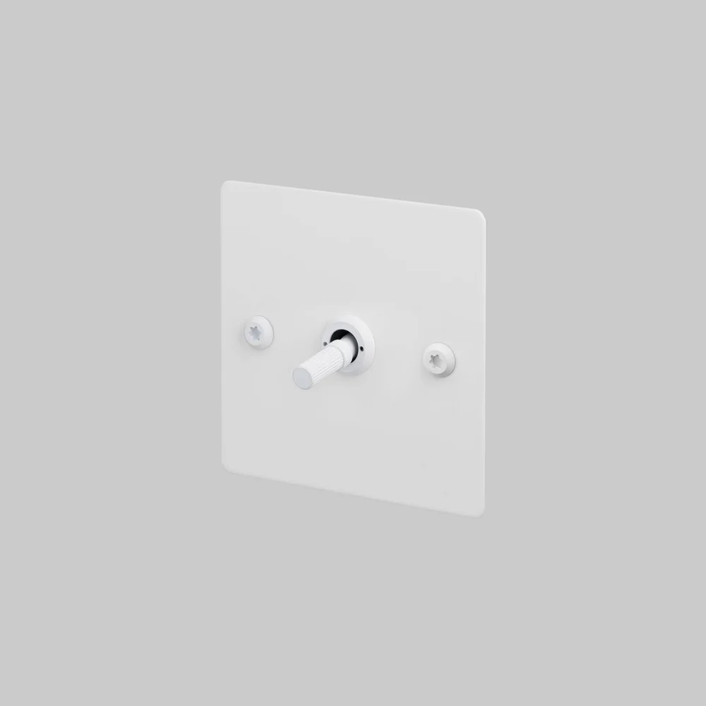 Buster & Punch - 1G Toggle 2-Way Linear Switch - White Finish