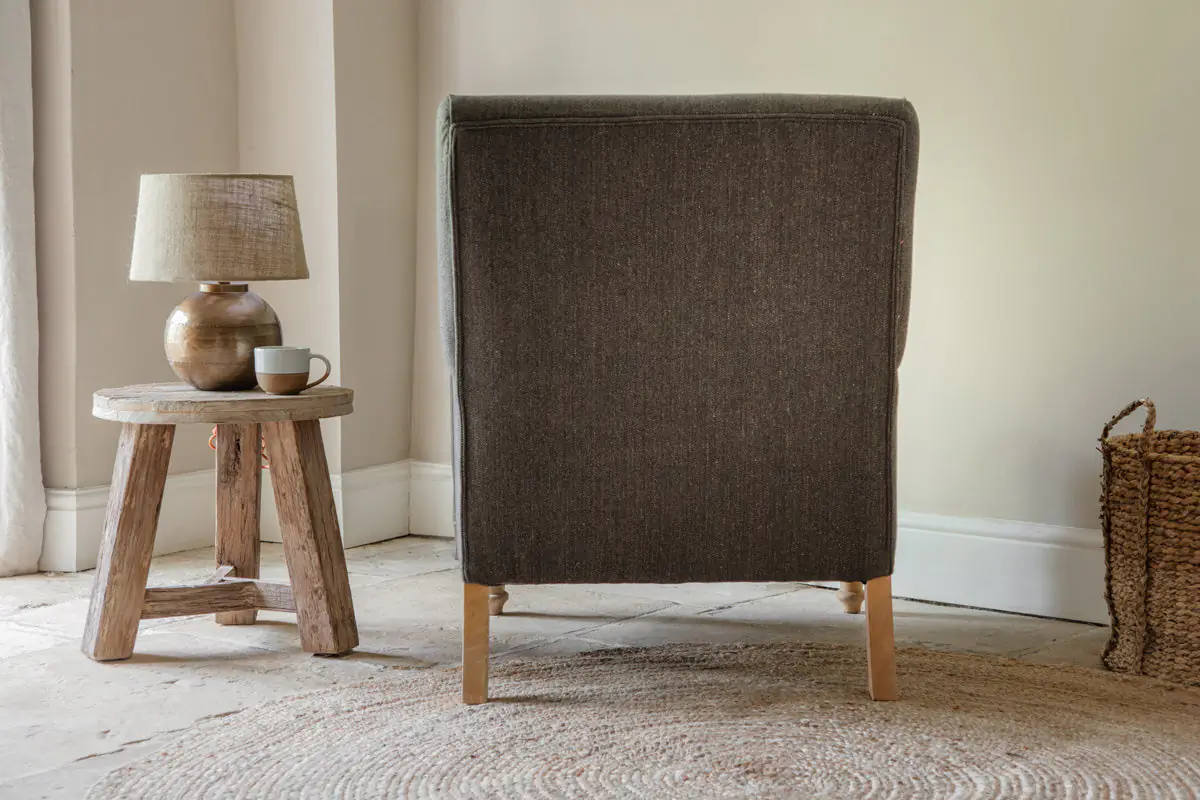 Nkuku - Nalla Wool Armchair - Charcoal