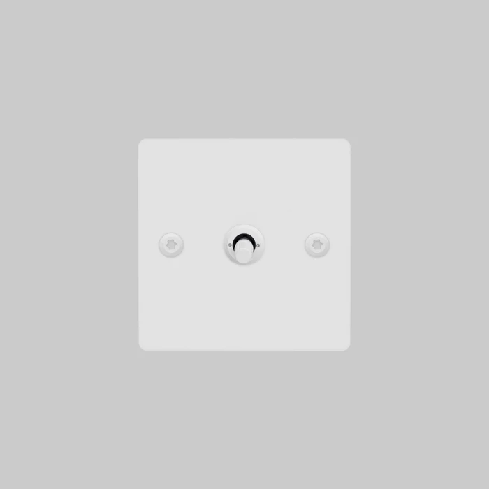 Buster & Punch - 1G Toggle 2-Way Linear Switch - White Finish