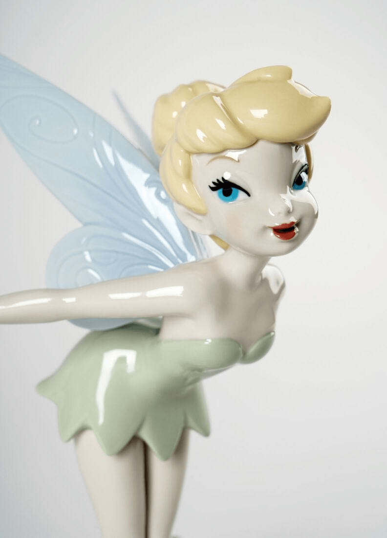 Lladró - Tinker Bell Figurine beautifully crafted in porcelain with signature colors and characteristic pose.