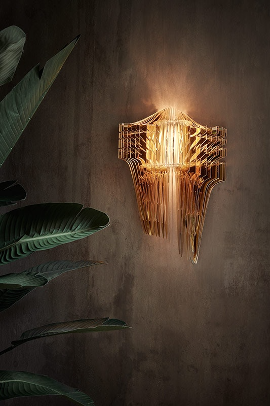 Slamp - Aria Applique Wall Lamp - Gold