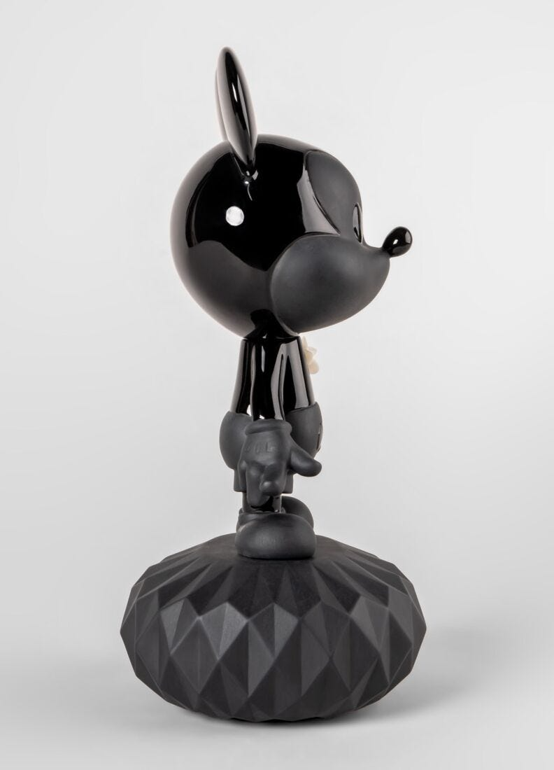 Lladró - Mickey Total Black Sculpture