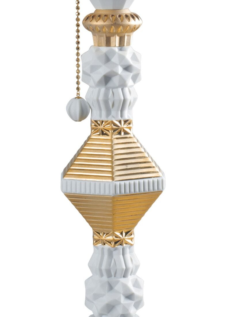 Lladró - Belle de Nuit Table lamp - Golden Luster
