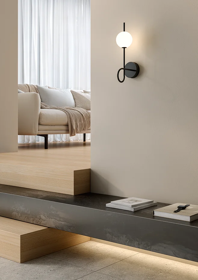 Estiluz - Loop Wall Lights - 4120 - 26 Black