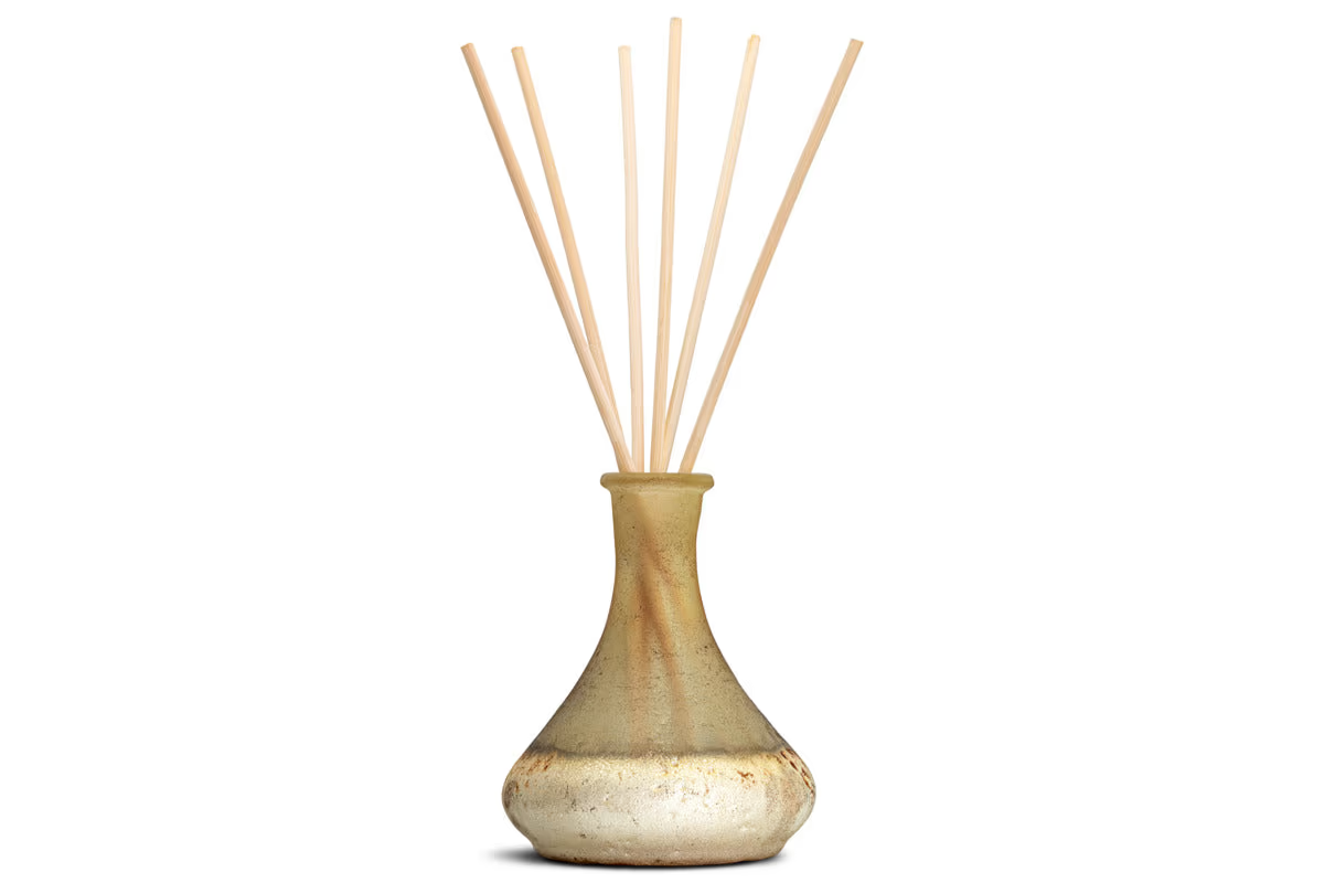 Nkuku - Oakmoss & Rose Scented Reed Diffuser - Yellow