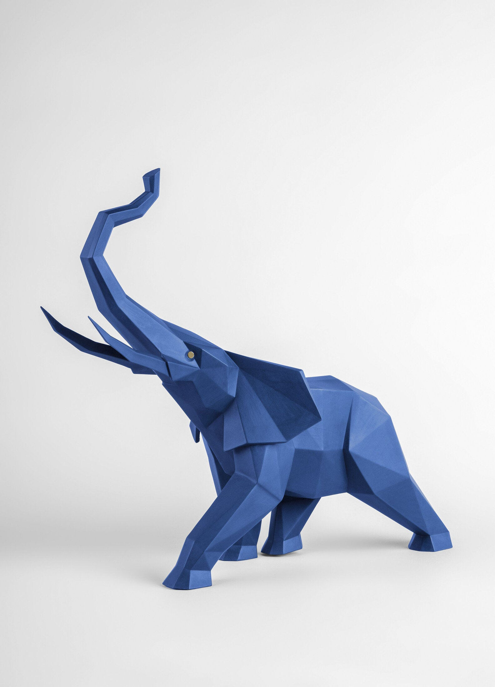 Lladró - Elephant Sculpture - Blue