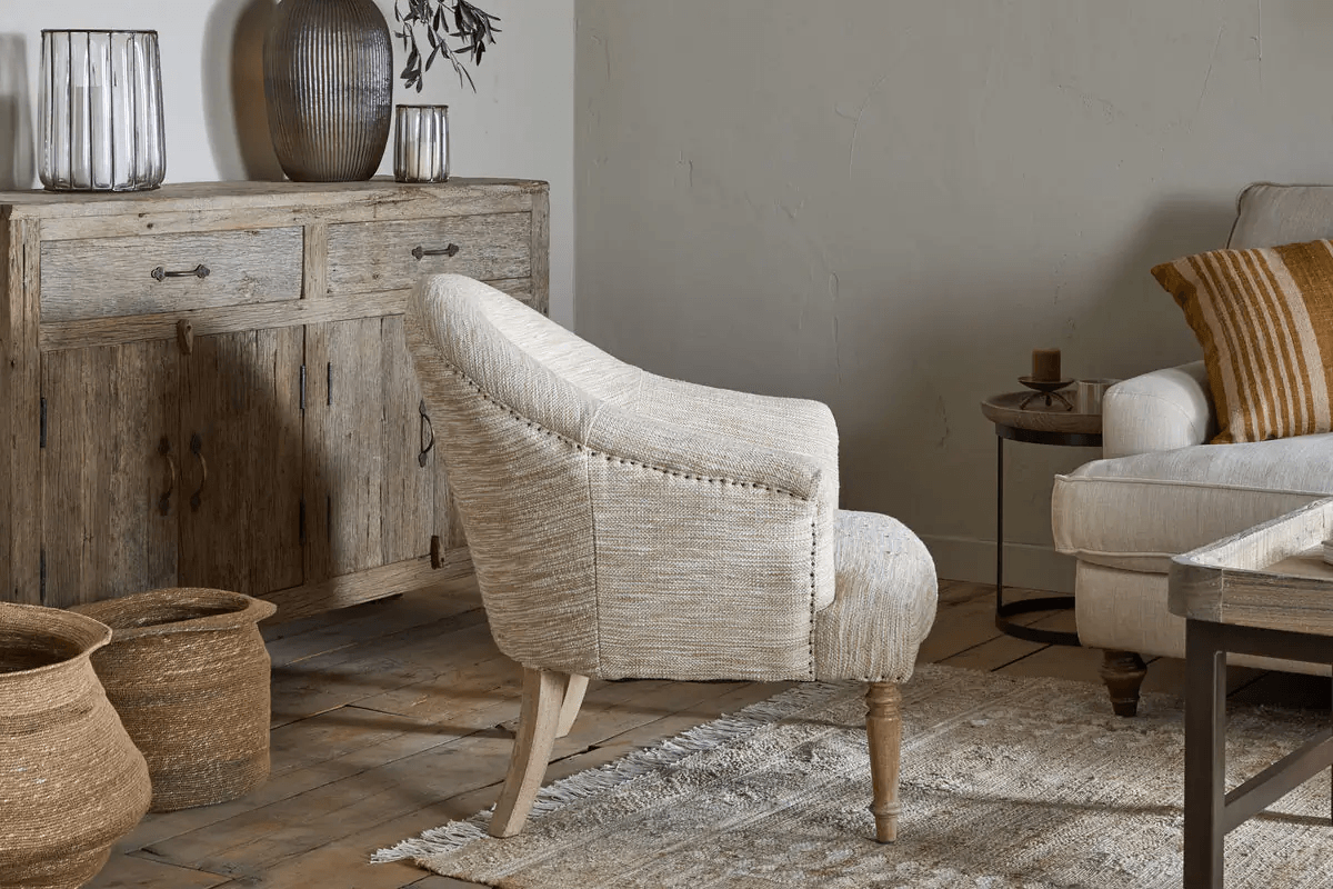 Nkuku - Aranya Cotton & Jute Occasional Chair - Natural