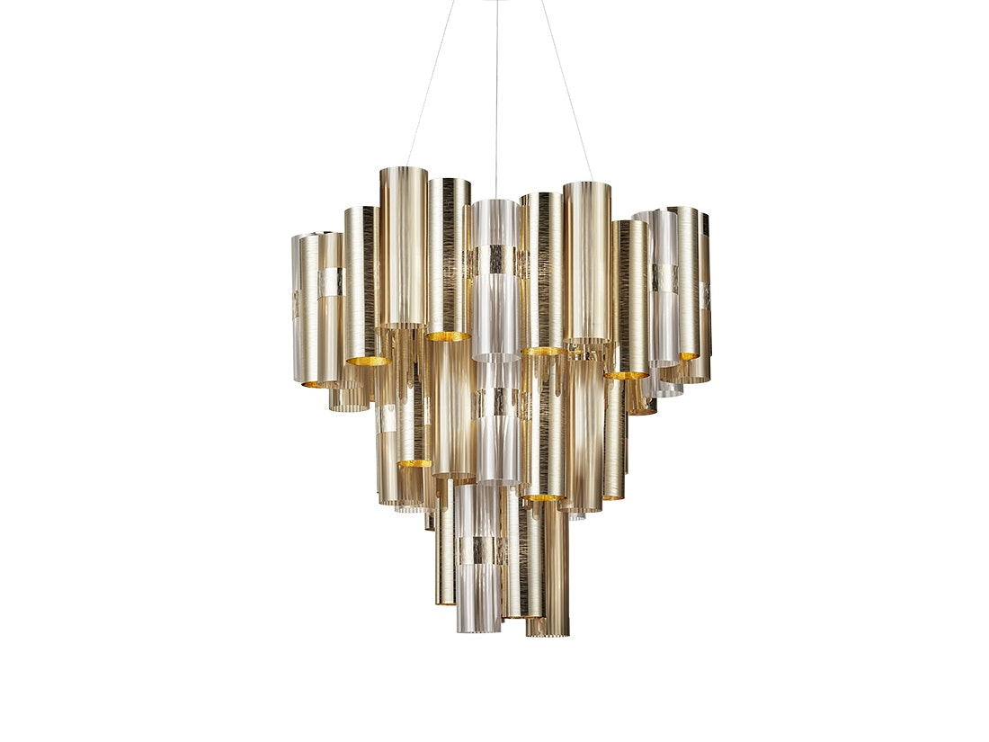 Slamp - La Lollo Suspension Lamp - Extra Large - Gold