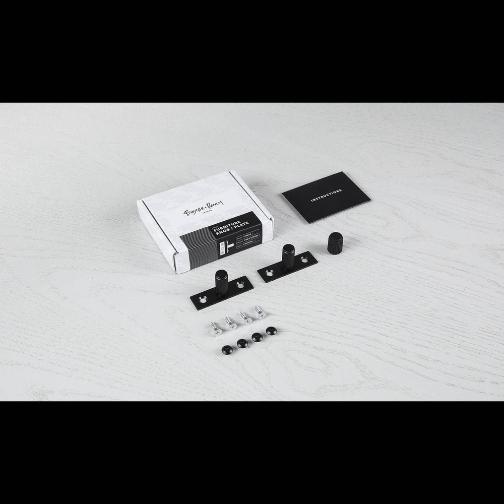 Buster & Punch - Furniture Knob Linear - Plate - Black