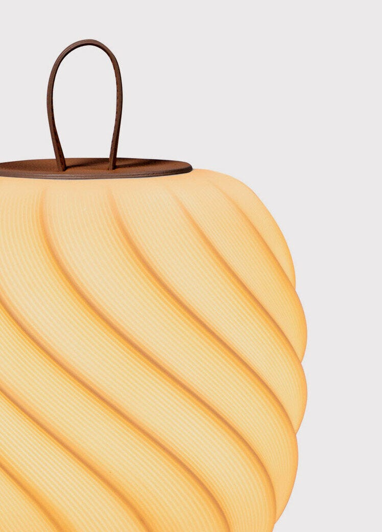 Lladró - Ice Cream Portable Lamp - Medium - Leather