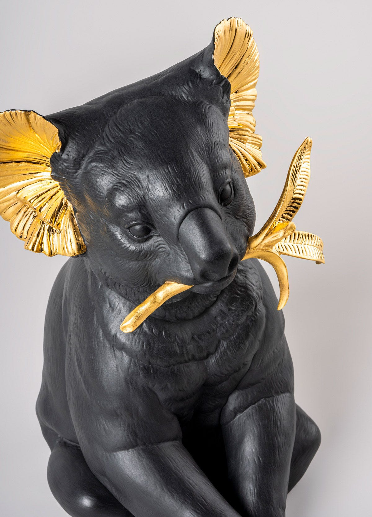 Lladró - Koala Sculpture - Black-gold - Limited Edition