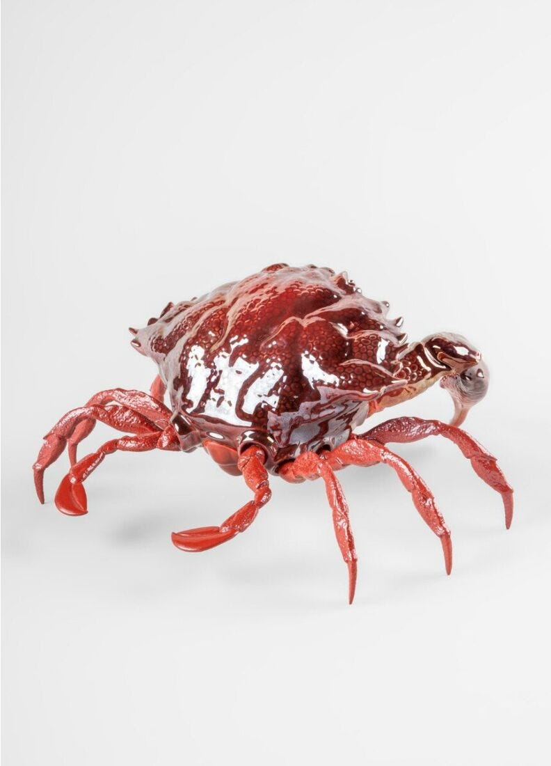 Lladró - Crab Sculpture - Red