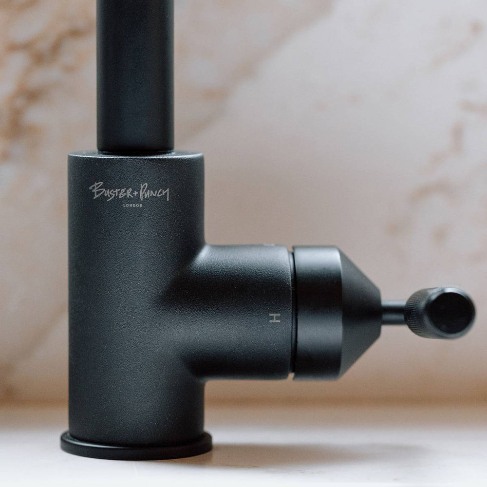 Buster & Punch - UK Kitchen Tap Cross - Mixer - Welder's Black