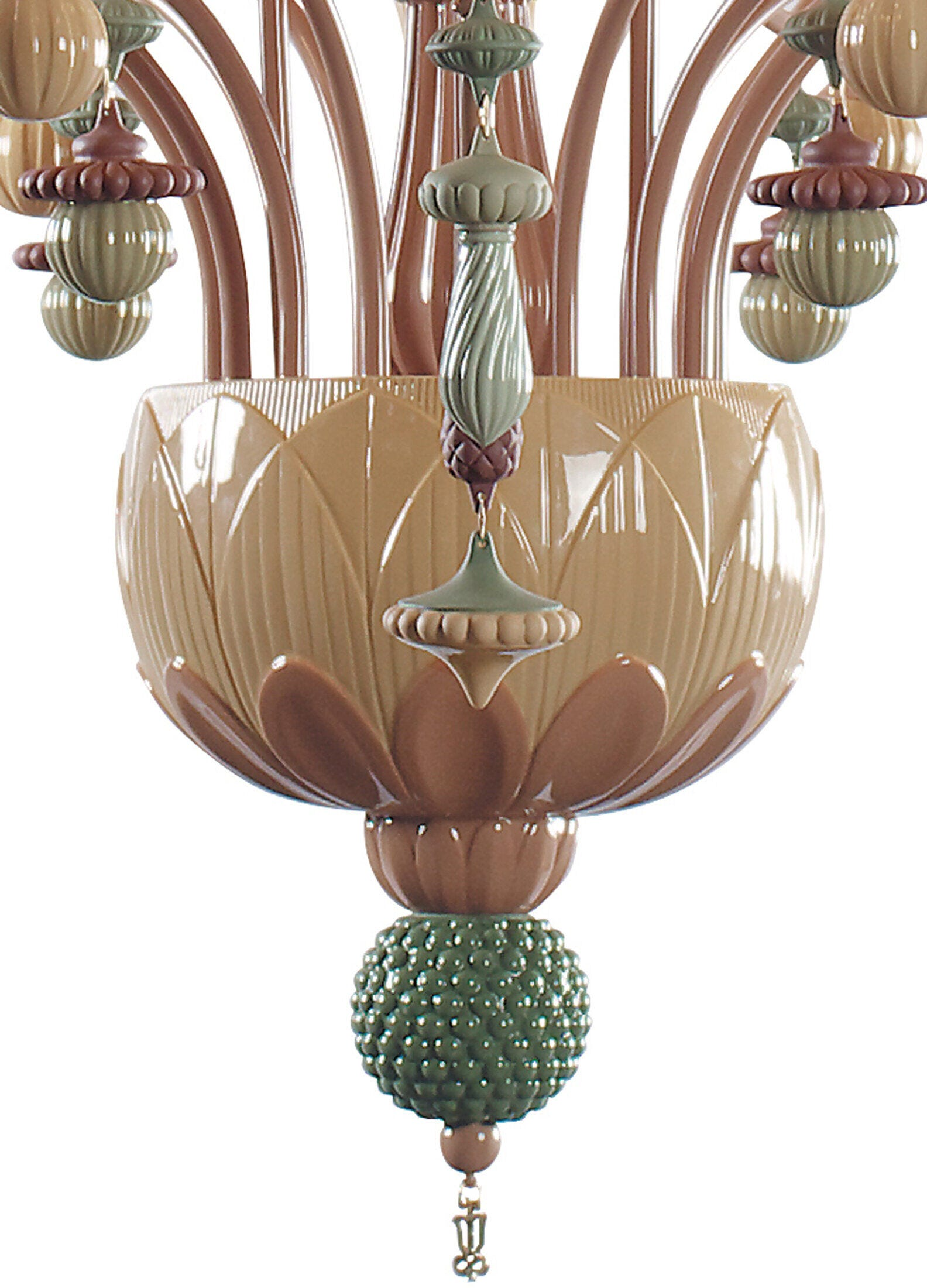 Lladró - Ivy and Seed 20 Lights Chandelier - Spices
