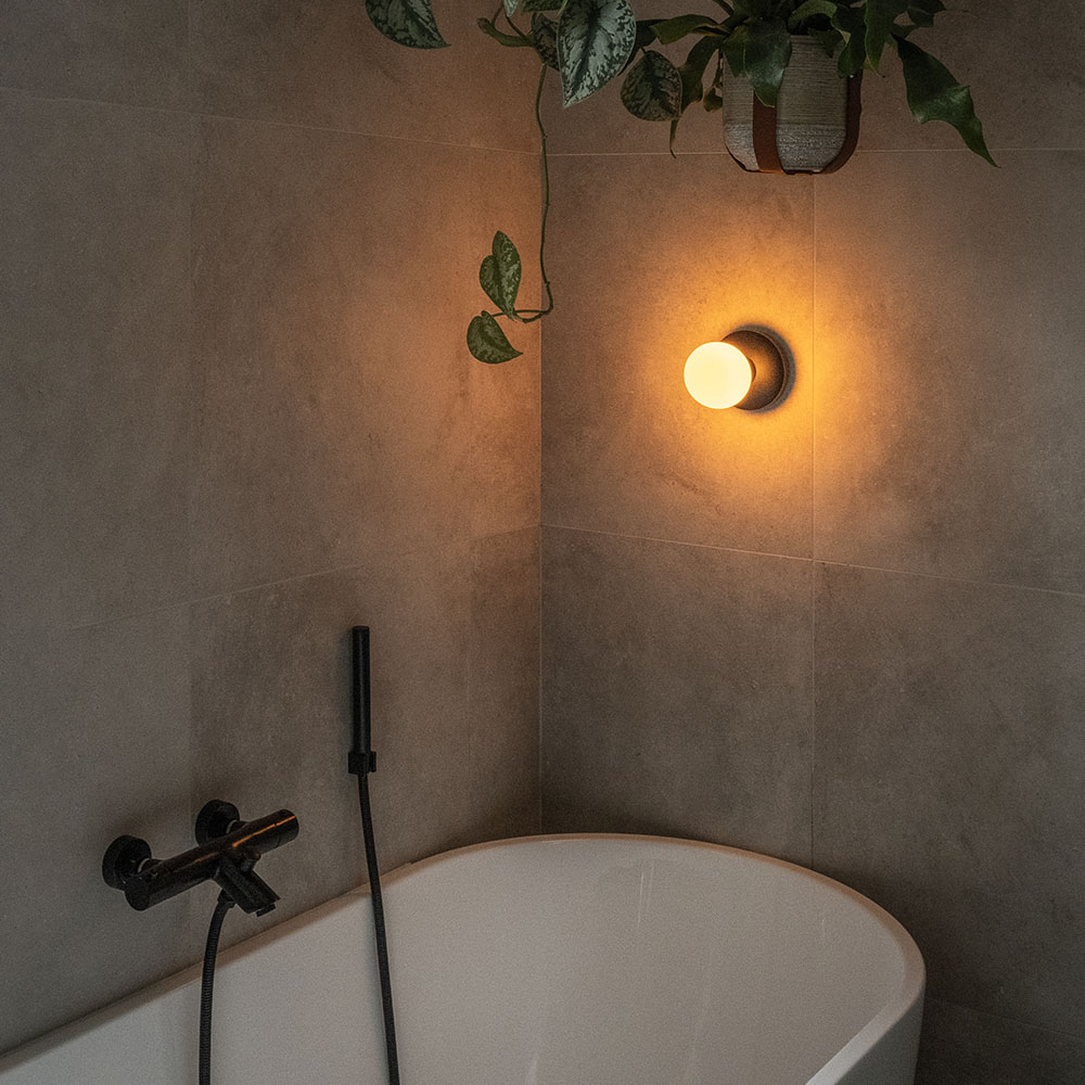 Humble Lights - Bee Wall Light Black Frosted