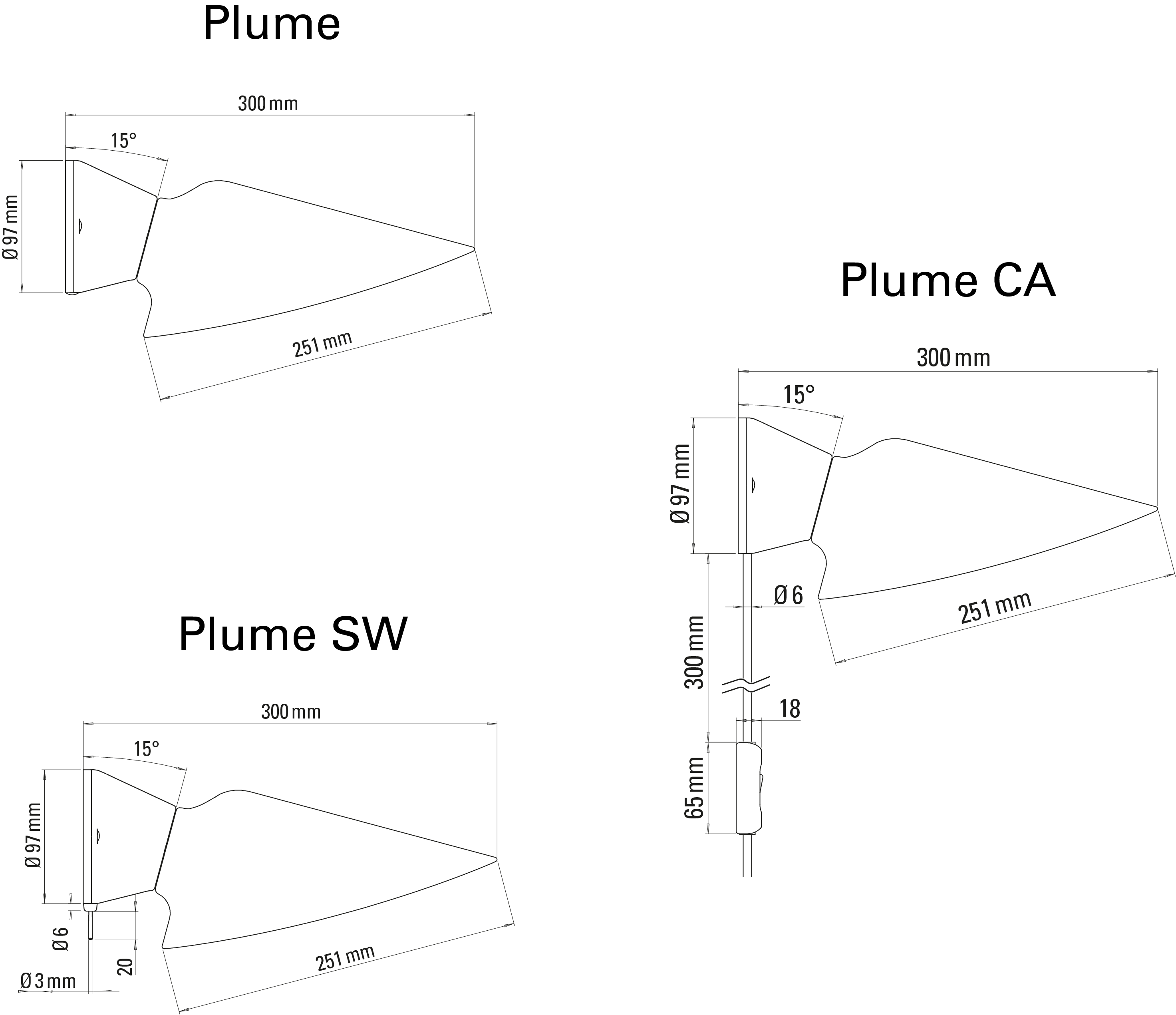 Dcw-Editions - Plume Bedside Wall Lamp - Porcelain