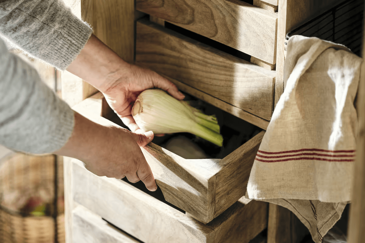 Nkuku - Vivan Grooved Pantry Cupboard - Natural