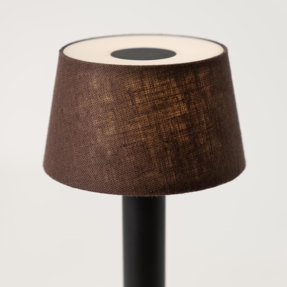 Humble Lights - Two Table Light Black/Brown Linen
