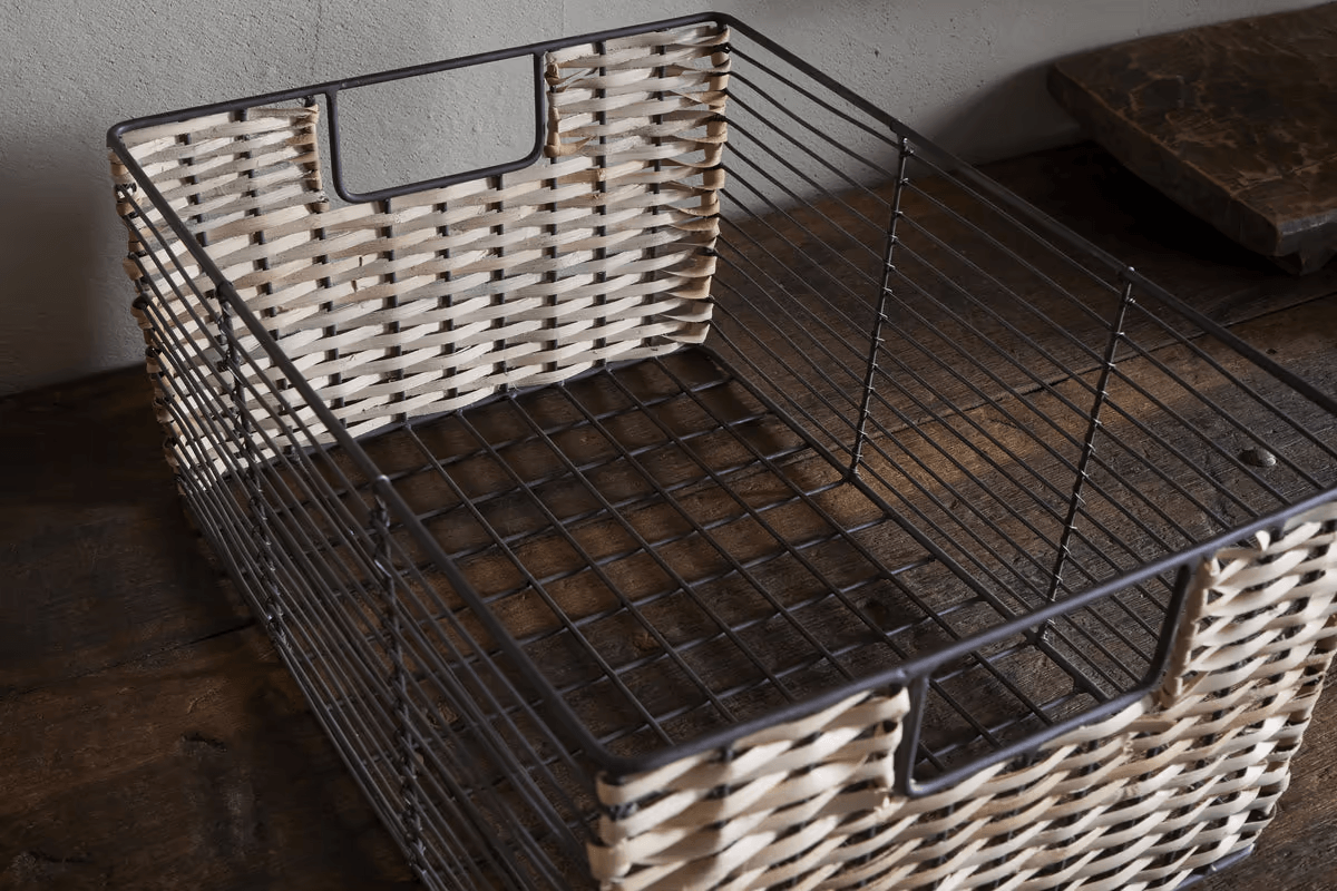 Nkuku - Montali Iron & Rattan Storage Baskets - Natural