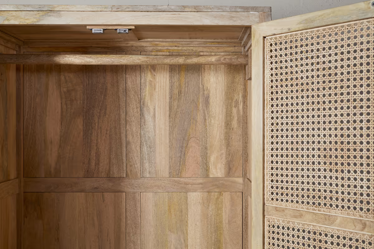 Nkuku - Kanz Mango Wood Wardobe - Natural